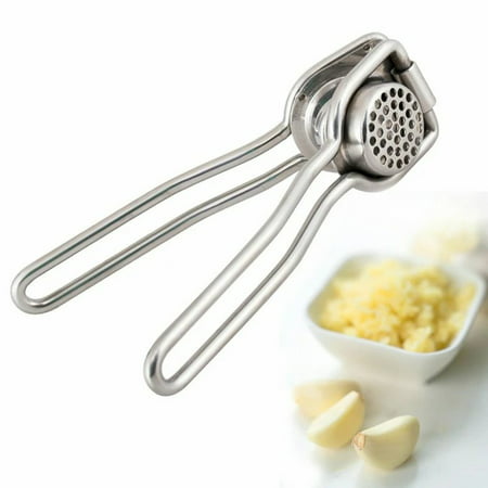 1Pc 2 in 1 Garlic Press Hand Crusher Ginger Squeezer Slicer Masher Kitchen Tool